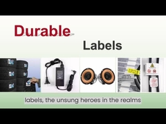 The application of durable label materials Self Adhesive Printing Labels Paper Matte Silver PET