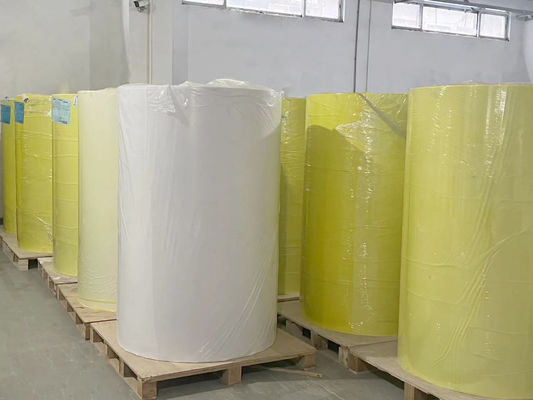 Transparent BOPP Blank Roll Label Materials Sticker Paper 30u Face Thickness