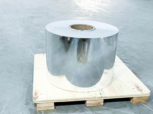 Self Adhesive Roll Label Materials Film 1000m Length Light Silver BOPP
