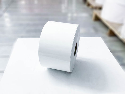 Self Adhesive BOPP Roll Labels , Clear Glossy Label Paper 25μ Face Thickness