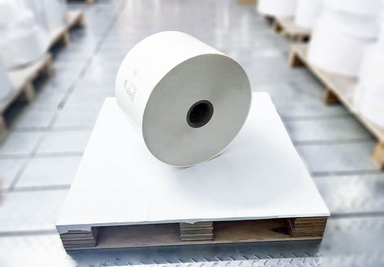 Glossy Paper Clear Opp Jumbo Roll Label Chemical Resistant