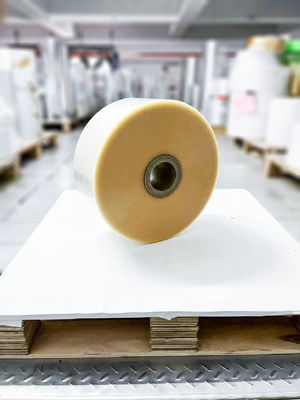 Transparent BOPP Adhesive Jumbo Roll Labels 1000m Length Matte Silver PET