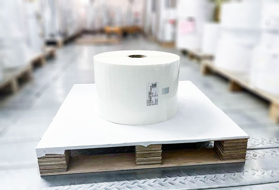 Glossy Paper Clear Opp Jumbo Roll Label Chemical Resistant