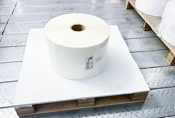 Acrylic Adhesive Glue Milky PE Label Material Paper Roll Large Ordinary Sticky