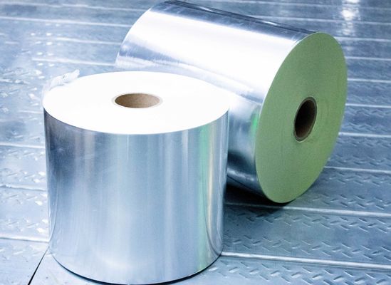 Matte Silver PET Adhesive Back Printer Paper Roll 50u Surface Thickness