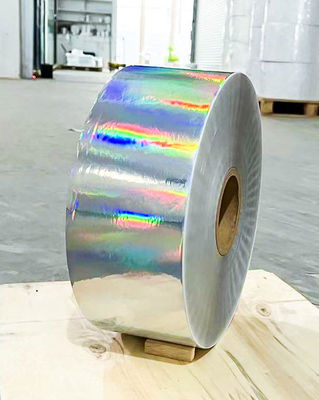 Self Adhesive Holographic Label Paper , Laser Holographic Mylar Roll
