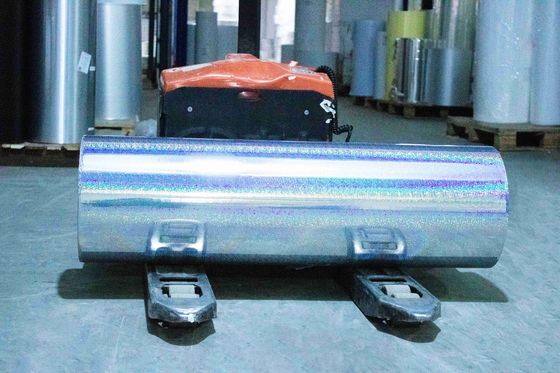 waterproof Self Adhesive Holographic Film Label Paper 50u Surface Thickness