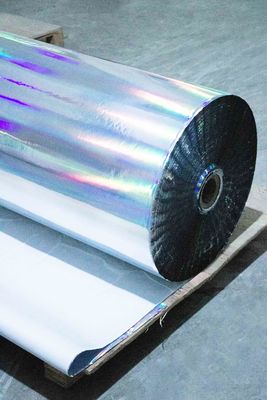 waterproof Self Adhesive Holographic Film Label Paper 50u Surface Thickness