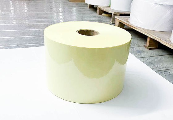 Self Adhesive Large Sticky Labels , Transparent PET Clear Label Roll