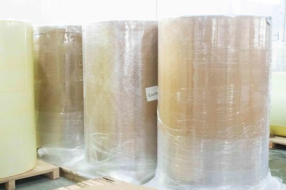 Coated synthetic paper Thermal Paper Jumbo Roll 75u Surface Thickness Oil Glue