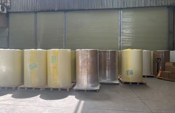 White Thermal Jumbo Printing Paper Roll 90g Paper Thickness Scratch Resistant