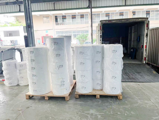 Ordinary Sticky  Printed Thermal Paper Rolls  Glossy Paper Oil Glue