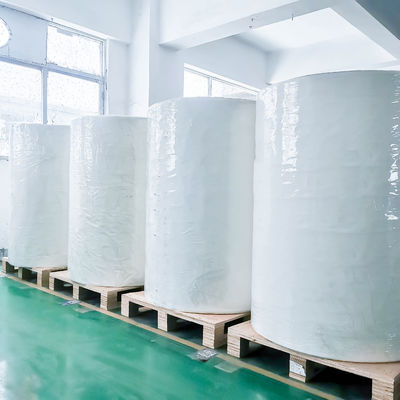 Label Material 80gsm Coated Paper with White Glassine Paper and Strong Initial Adhesion