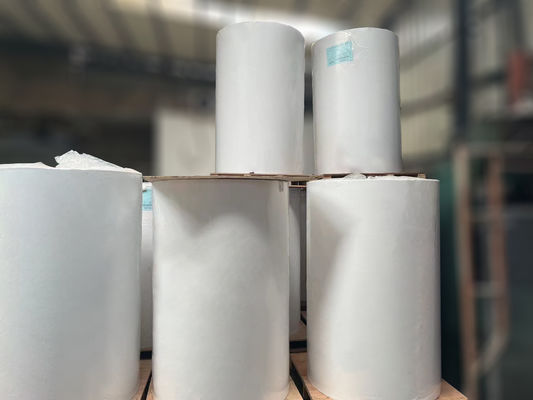 Initial Adhesion ≥16N 80g Coated Paper Printed Label Material on White Glassine Paper