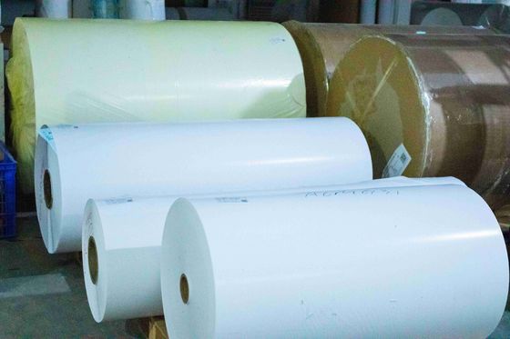 Printing House Label Material 80g Coated Paper with Permanent Adhesive and Viscosity