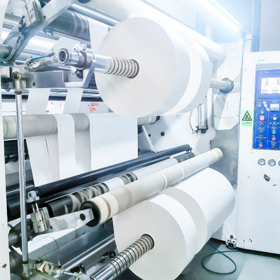 Good price Movable Glue Type Coated Paper Roll Label  80u Surface Thickness Adhesive online