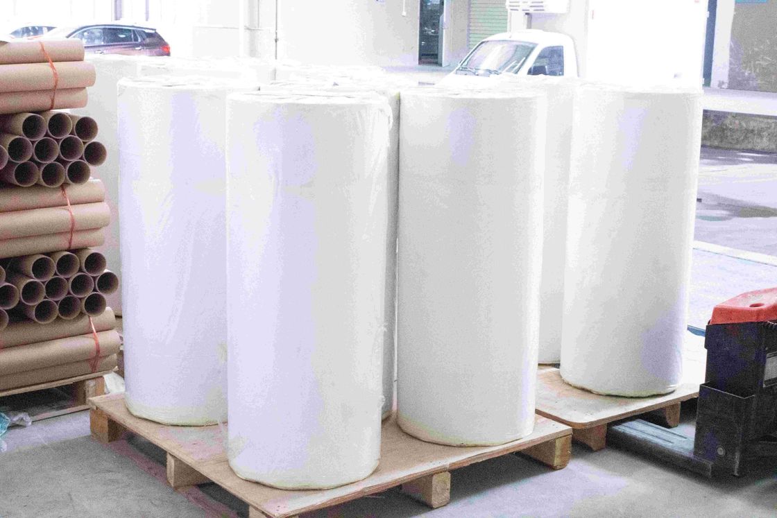 Water Glue Type Adhesive Coated Paper 120u Surface Thickness Self Sticker Type